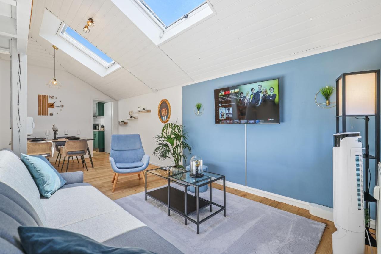 Apart21 - Blue - Maisonette - Netflix - Parking - Near Audi อินโกลชตัดต์ ภายนอก รูปภาพ