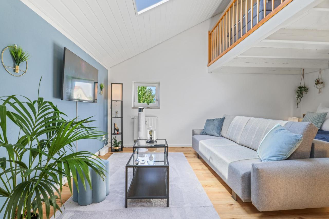 Apart21 - Blue - Maisonette - Netflix - Parking - Near Audi อินโกลชตัดต์ ภายนอก รูปภาพ